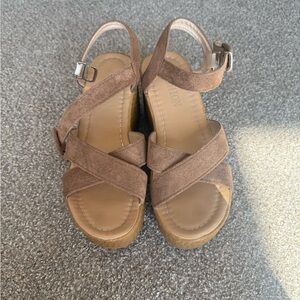 Beige Suede Women's Sandals